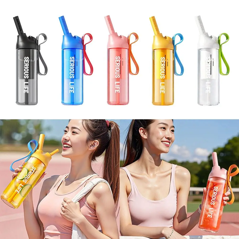 

Portable 666/888ml Water Bottle Plastic Multicolor Water Cup Handheld Clear Transparent Sports Kettle Outdoor Sport