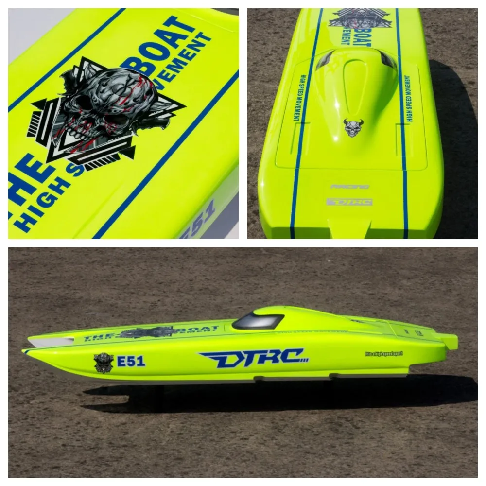 E51 DTRC RC Boot Kevlar Große RC Boot Rumpf für High Speed Fernbedienung Boote Schnellboot RC Racing Schiff RC Spielzeug Modell