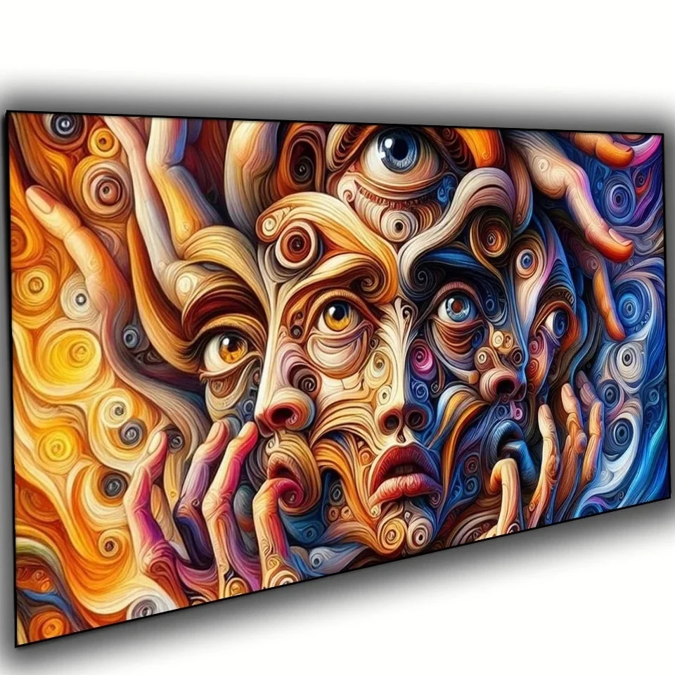 Amazing Mystical Fantastic Abstract Face Diy 5D Diamond Painting Full Diamond Mosaic Embroidery Cross Stitch Kits Home Decor Art