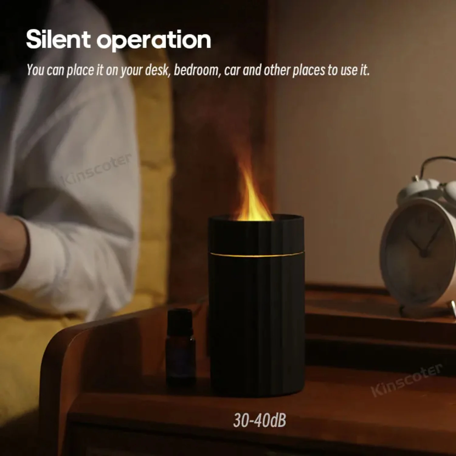 Neueste RGB Flamme Diffusor Aromatherapie Ätherisches Öl Difusor USB Tragbare Luftbefeuchter Ultraschall Vernebler Auto
