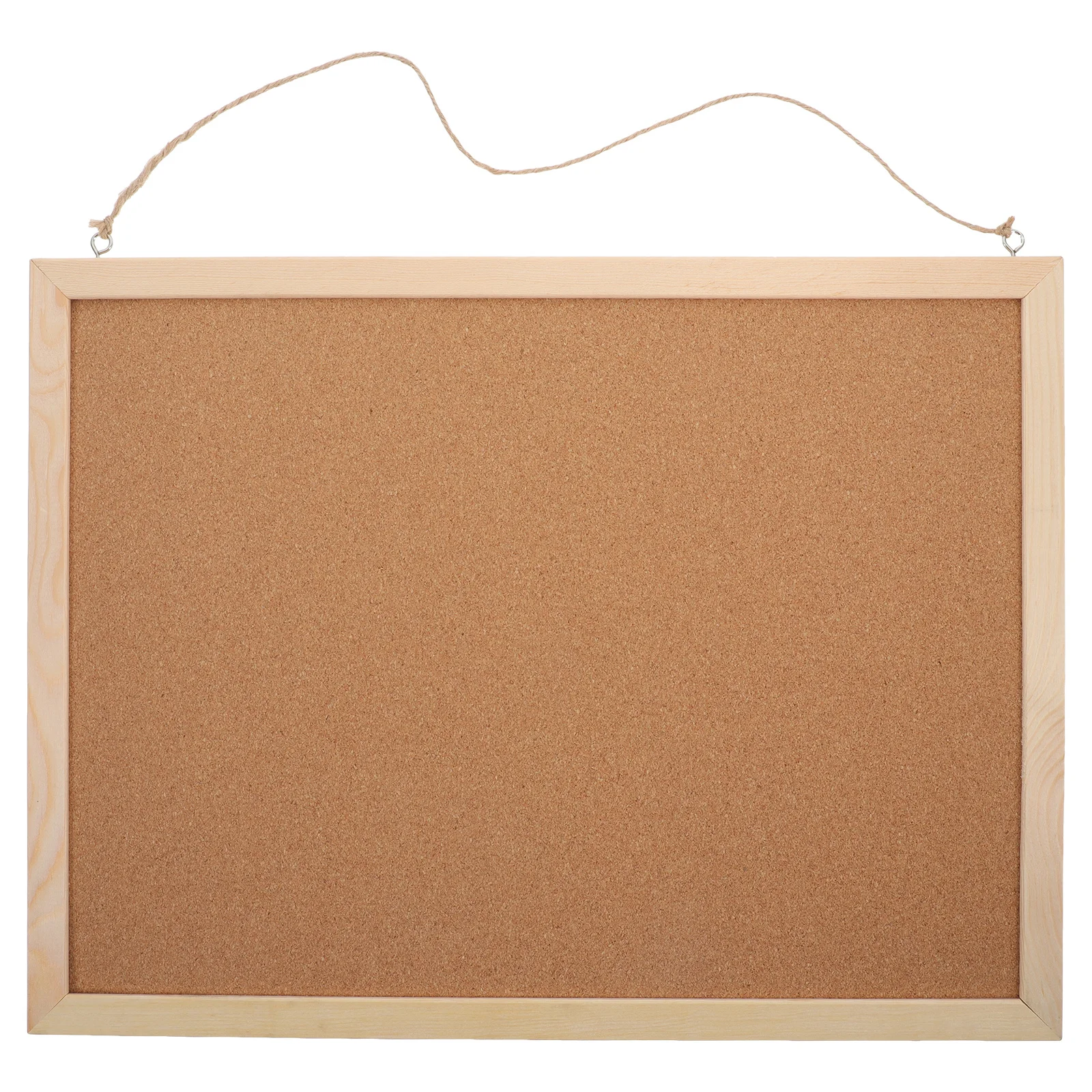 

1Set Double-Sided Cork Bulletin Board Wood Message Board for Home Office Use Space-Saving Wall Mount Corkboard Large Pinboard