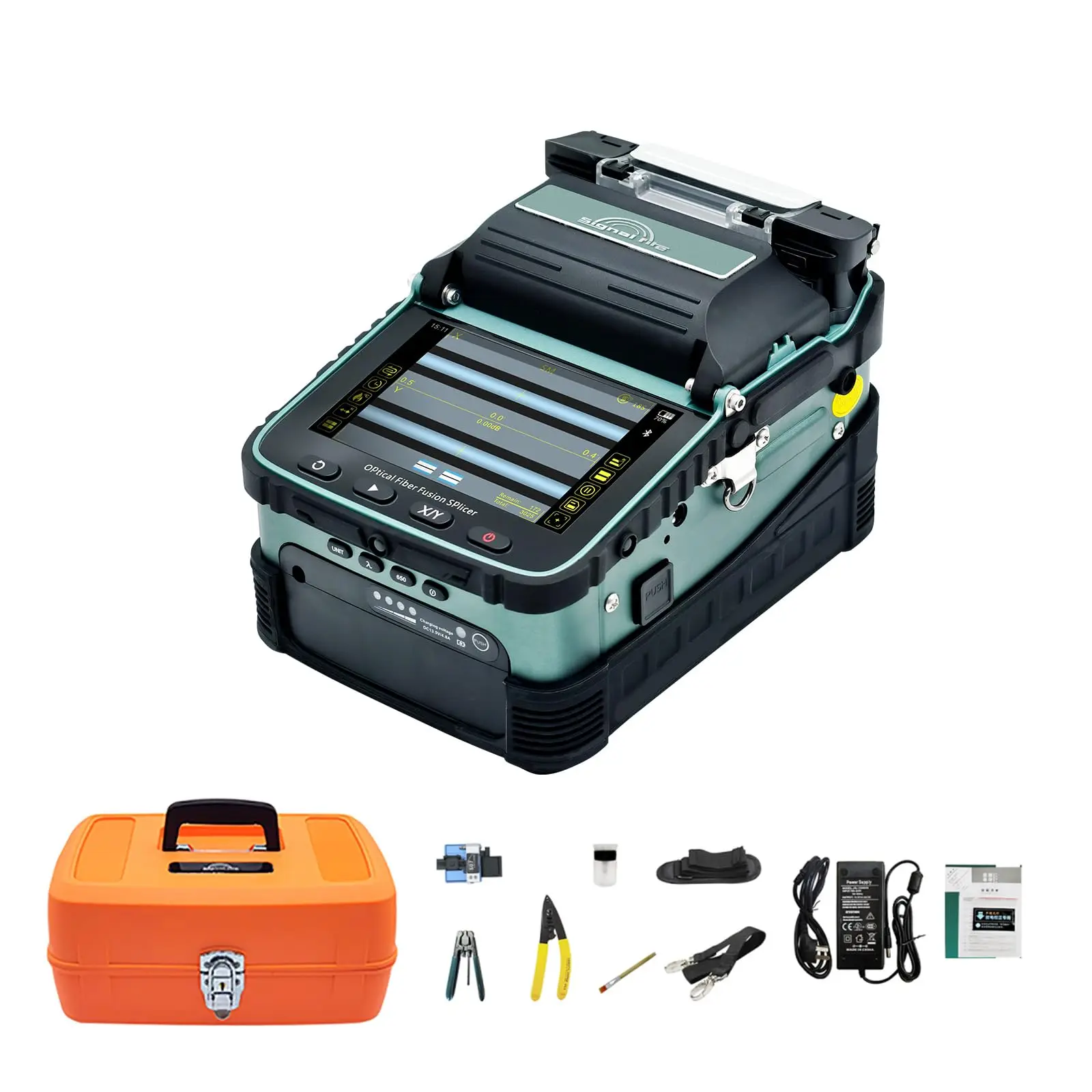 Signalfire Ai6A+ Fiber Optic Splicing Machine Fully Automatic High-Precision Fiber Optic Cable Termination and Patch Cord Installation for Security Monitoring, Low-Voltage Power Lines, and Ftth Home Fiber Splicing