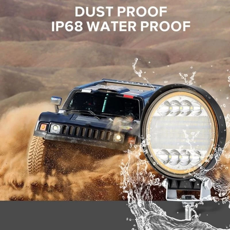 

D8KE светодиодный водонепроницаемый прожектор, комбинированный луч, рабочий свет для грузовика, пикапа, внедорожника, прожектор,