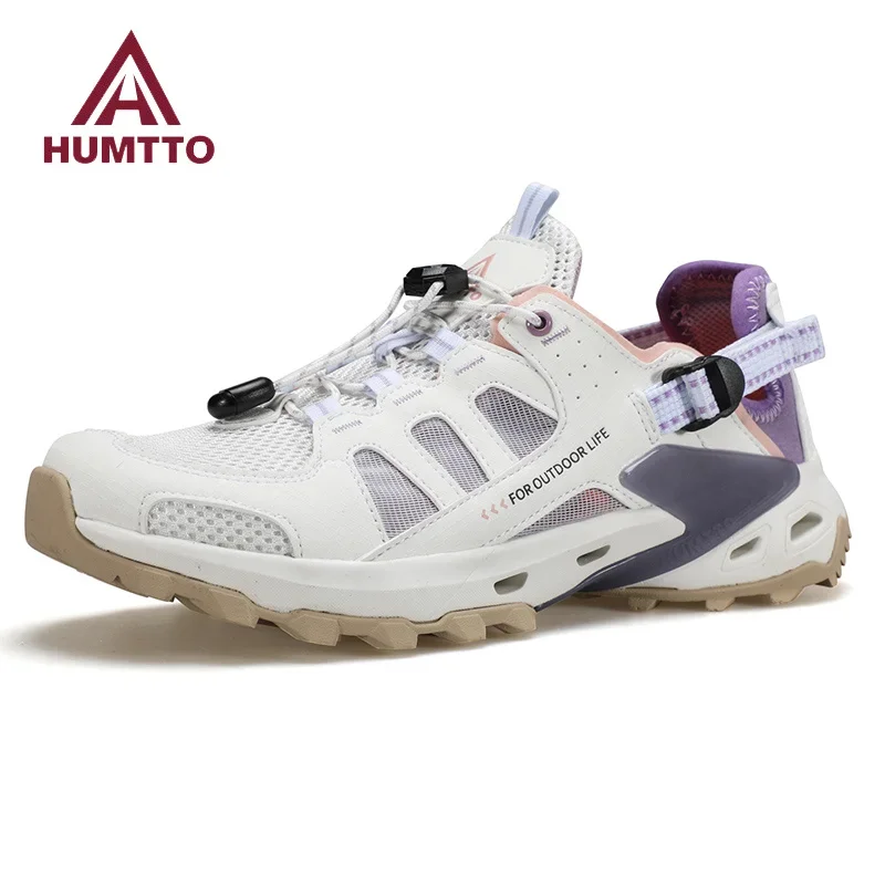 

HUMTTO Flats Shoes Women Breathable Beach Sports Shoes for Women's Luxury Designer Ladies Sneaker Black Casual Woman Sneakers