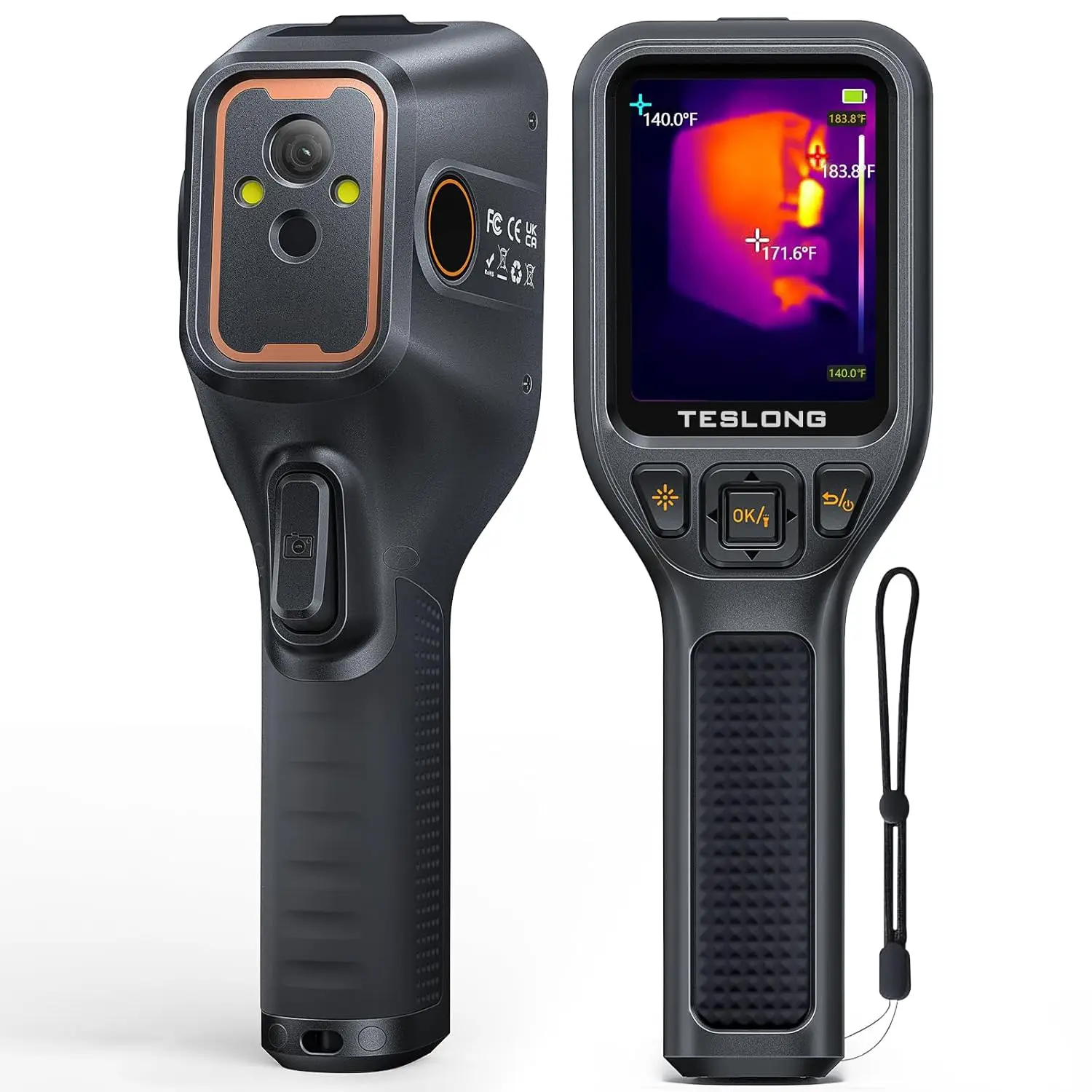 Teslong TTM120S التصوير الحراري 240x180 دقة فائقة 3.2 بوصة LCD محمول 25 هرتز 120x90 دقة الأشعة تحت الحمراء