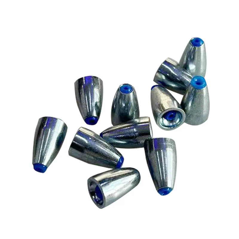

Alloy Bullet Sinker Carolina Rig Fishing Weight with Plastic Core Long Cast Anti Snag New Tackle