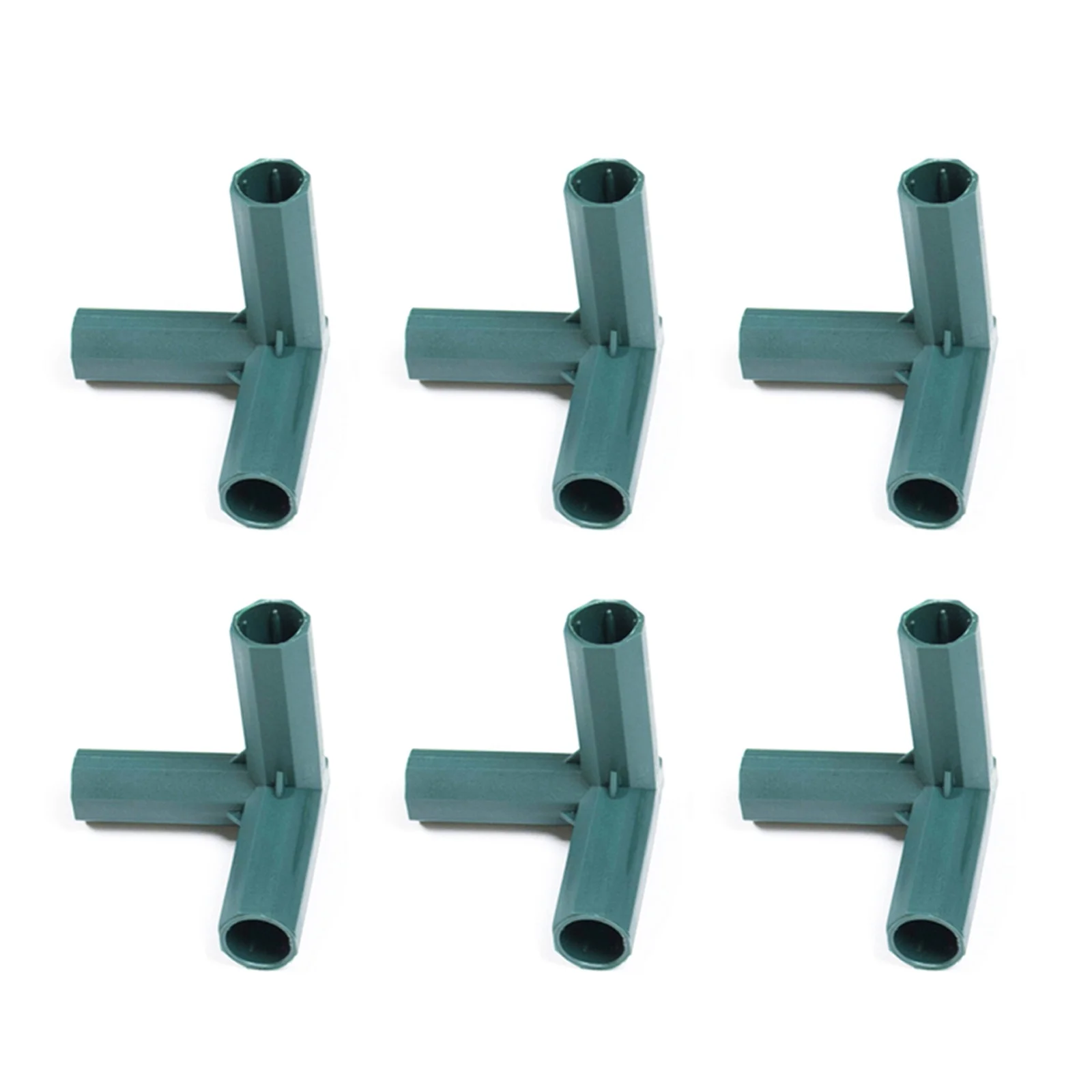 12PCS 16mm Gardening Frame Connector Plastic Greenhouse Frame Connectors for Grape Sunscreen Shed Plant Stakes