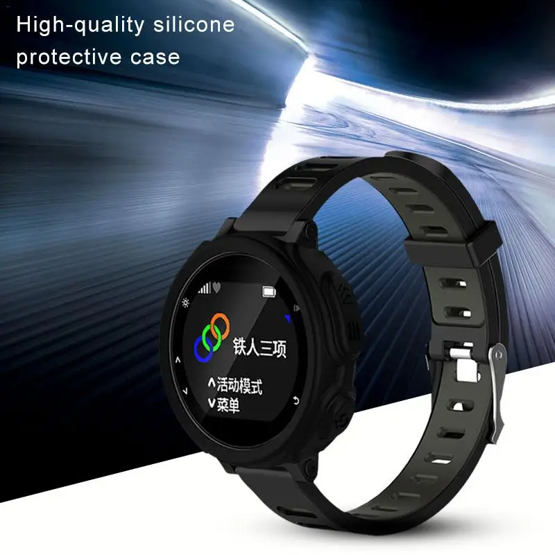 Garmin Forerunner GPS Watch Case Protetor de Silicone Pulseira Protetor de Pulseira de Alta Qualidade Smartwatch Cover 235 735XT