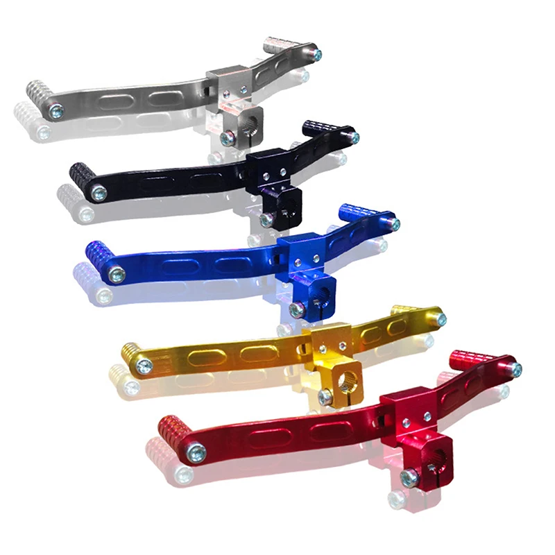 New 1pc Motorcycle Universal Double-headed Gear Shift Lever Aluminum Alloy Footrest Pedal Shifter For Motorbike Retrofit