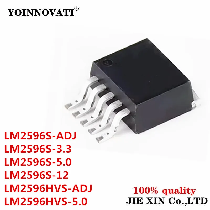 10pcs 100% New LM2596S-ADJ LM2596S-5.0 LM2596S-3.3 LM2596HVS-ADJ LM2596HVS-5.0 LM2596S-12 LM2596S LM2596HVS LM2596 263 module IC