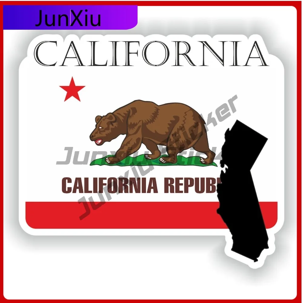 

California Country Project Flag Personalized Vehicle Sticker Commonly Used On Bumpers Rear Windows Trunks