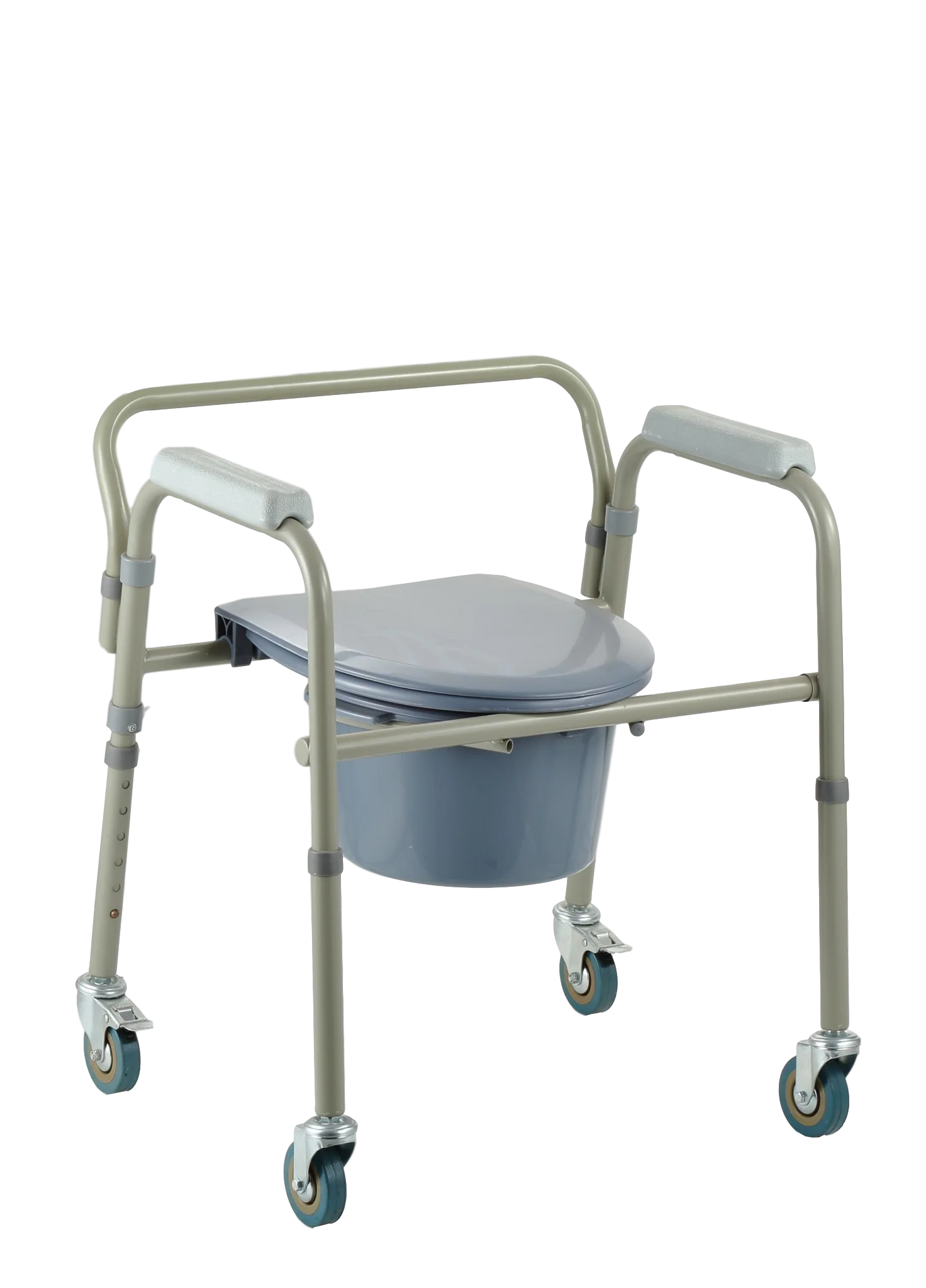 Chaise de commode réglable en hauteur, siège en acier pour personnes handicapées, cadre de toliet, nouveau style