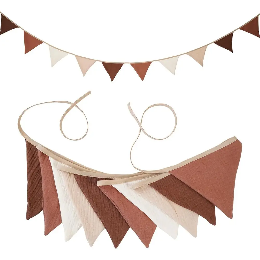 

Handcrafted Neutral String Banner Set, 2-Pack, 8.5-10 ft, for Nursery, Wedding, Birthday, Baby Shower, Party Decor