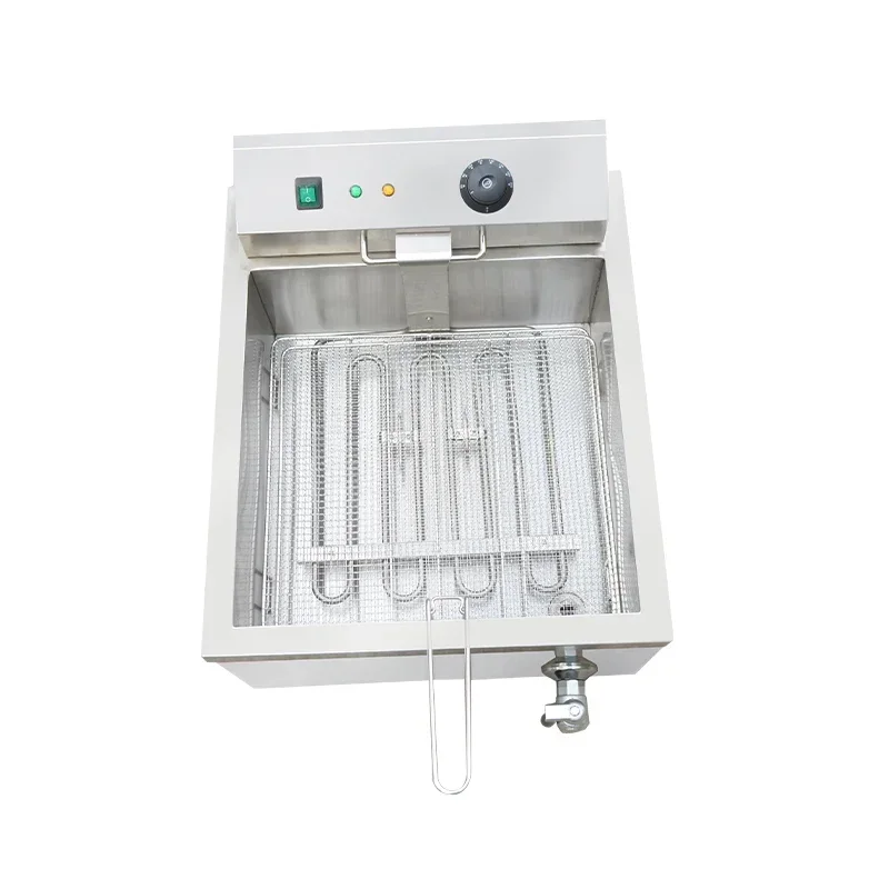 Commercial Large-Capacity  Fryer, Constant Temperature Control, Adjustable Thermostat, Stainless Steel Design