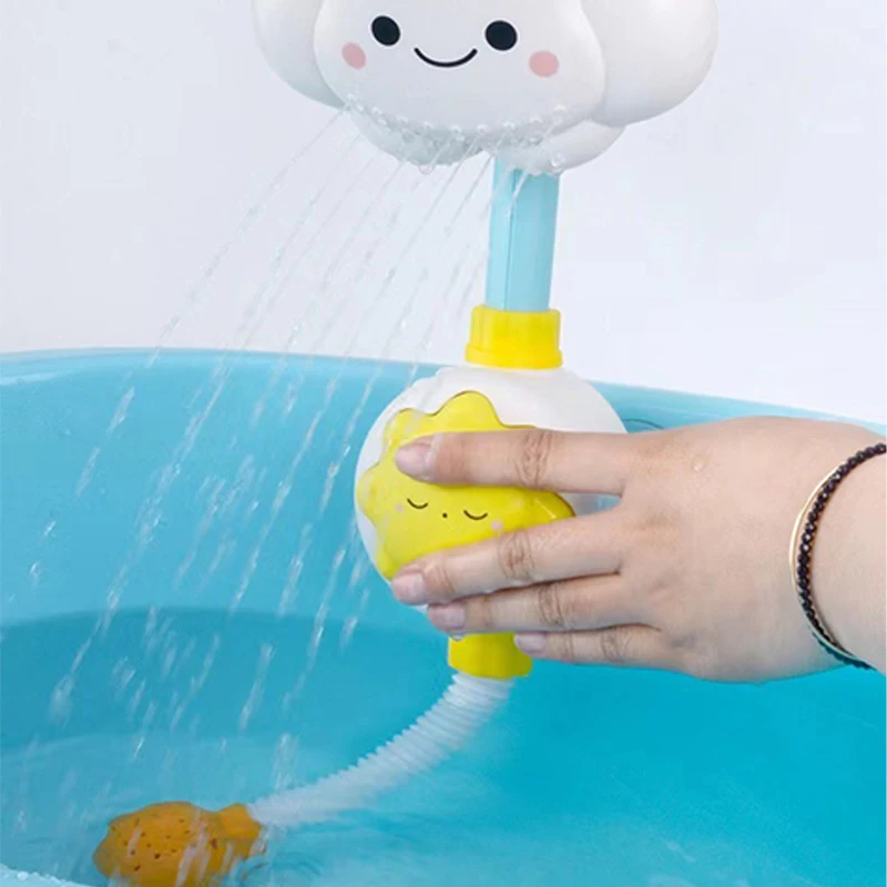 Children\'s shower, cloud shower, baby\'s play in water, bathroom shower, shower, baby toys