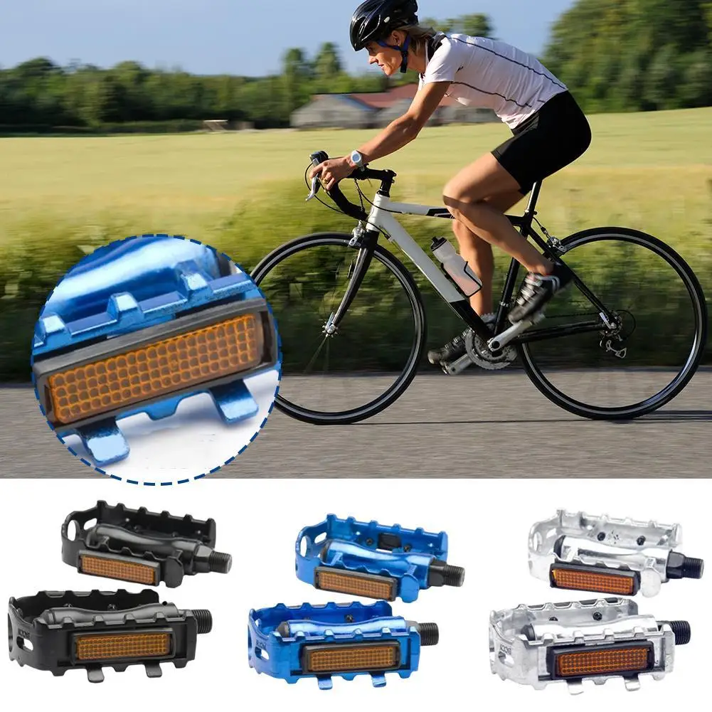 Bicycle Pedals Mtb Nylon Platform Footrest Flat Mountain Grip Footboards Hold Pedalen Bike Paddle Cycling Bearings Foot B4t1