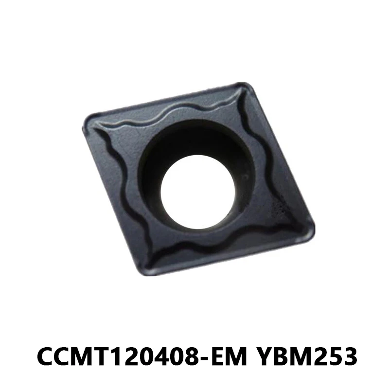 

CCMT120408-EM YBM253 токарный станок с ЧПУ карбидные вставки CCMT 120408 EM металлический токарный инструмент внутренний токарный резец механический