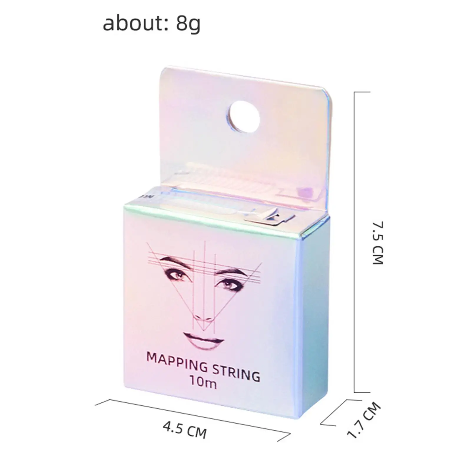 Eyebow 10M Pre-Ink Mapping String Positioning Färbeinlagen für Marker