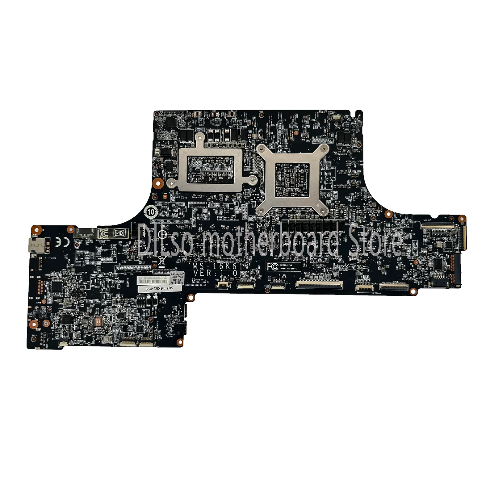 KEFU MS-16K61 Notebook Mainboard I7-8750H CPU P2000-4GB GPU For MSI GS73 MS16K6 GS63 Stealth Laptop Motherboard 100% Test OK