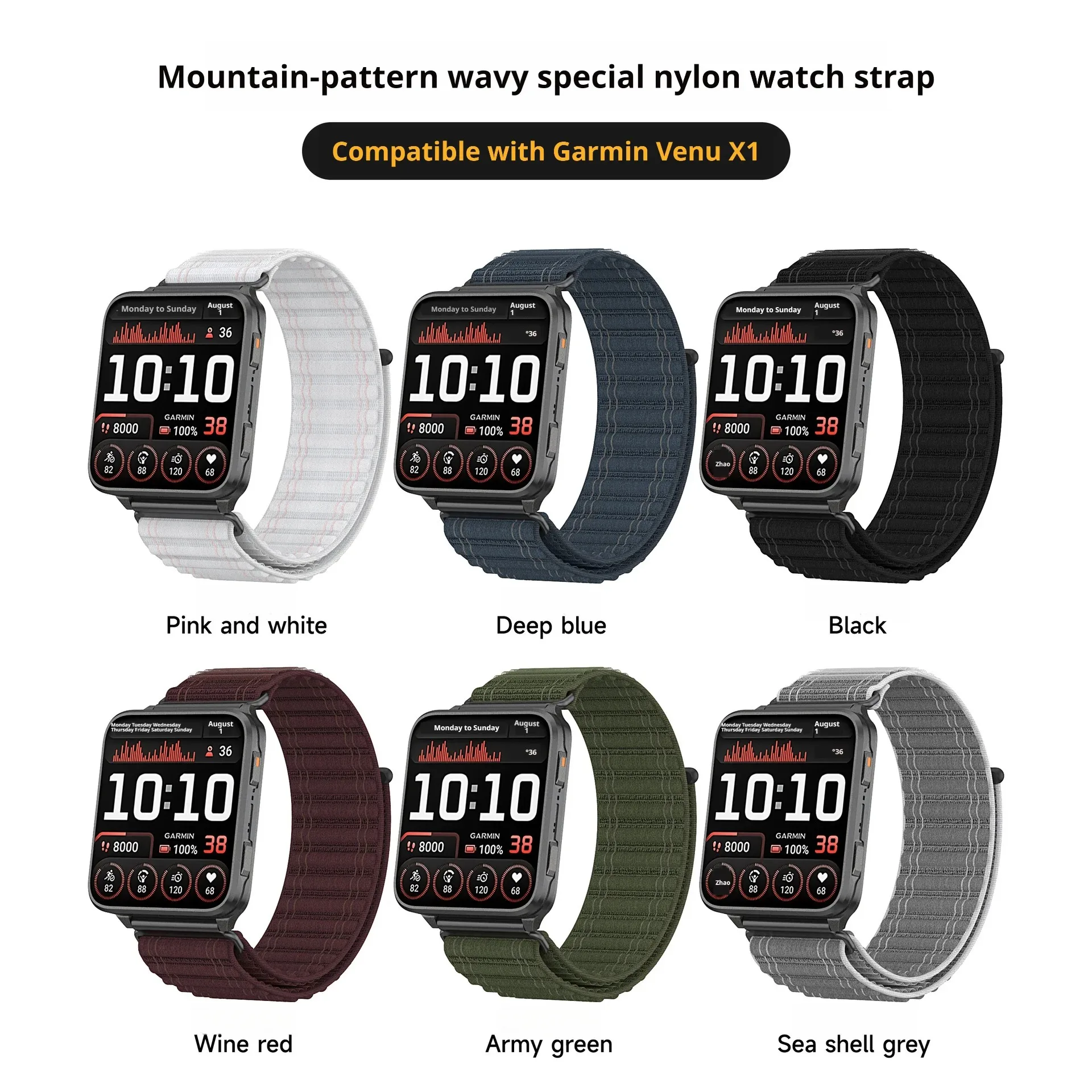 Нейлоновый ремешок 24 мм для G – обзор и цена Sport Loop Velcro