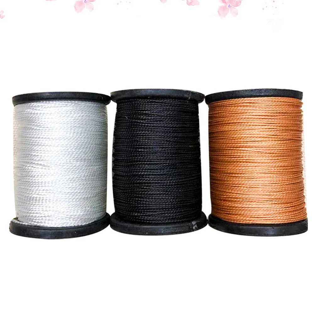 

3 Rolls Sewing Thread Bookbinding Cord Shoes on Cobbler Accessories Tailoring Line