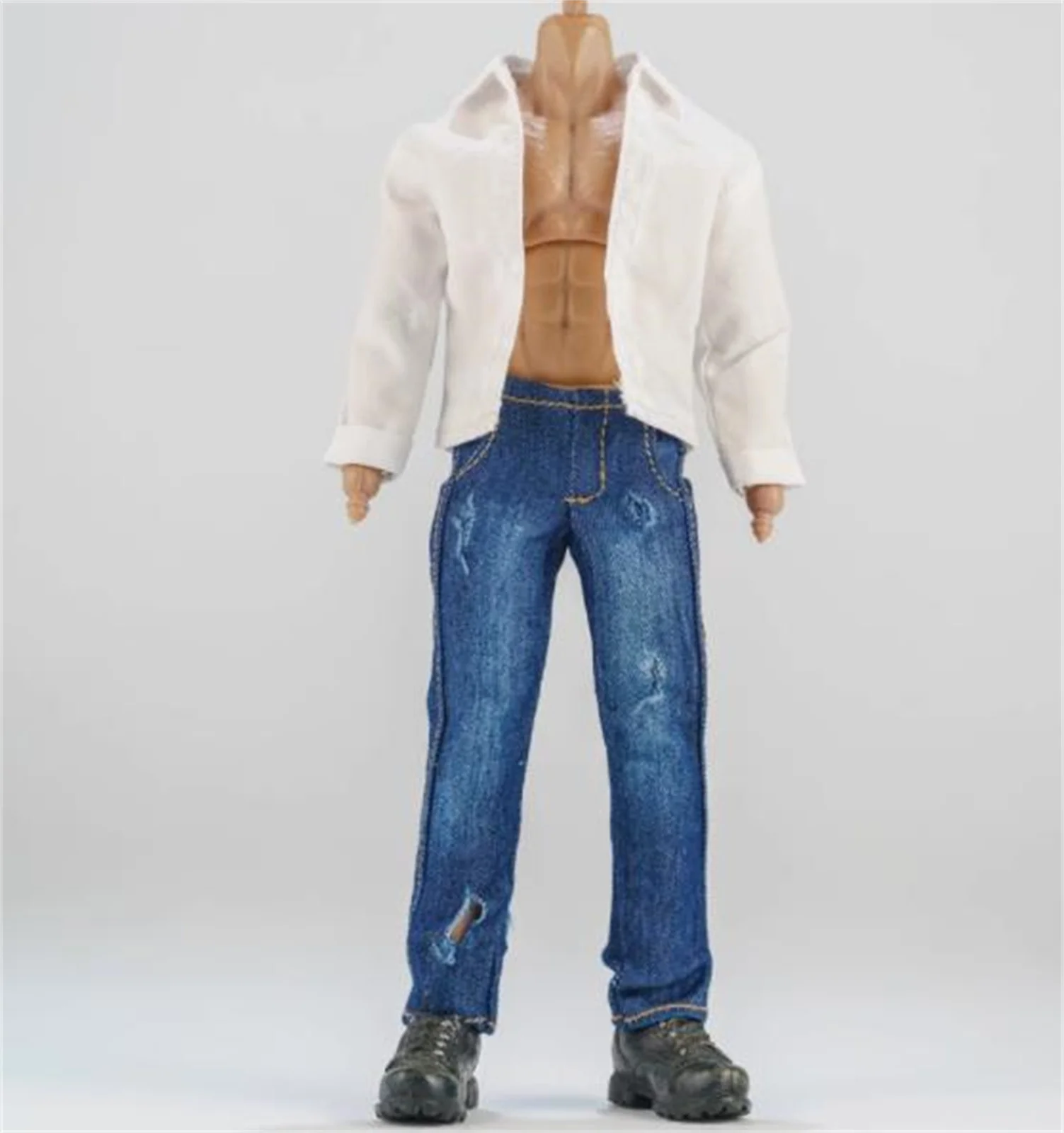 

1/12 Scale Shirt denim jeans Clothes Male clothes for 6" Action Figure toys for 6'' Anime Male Solider Action Figure