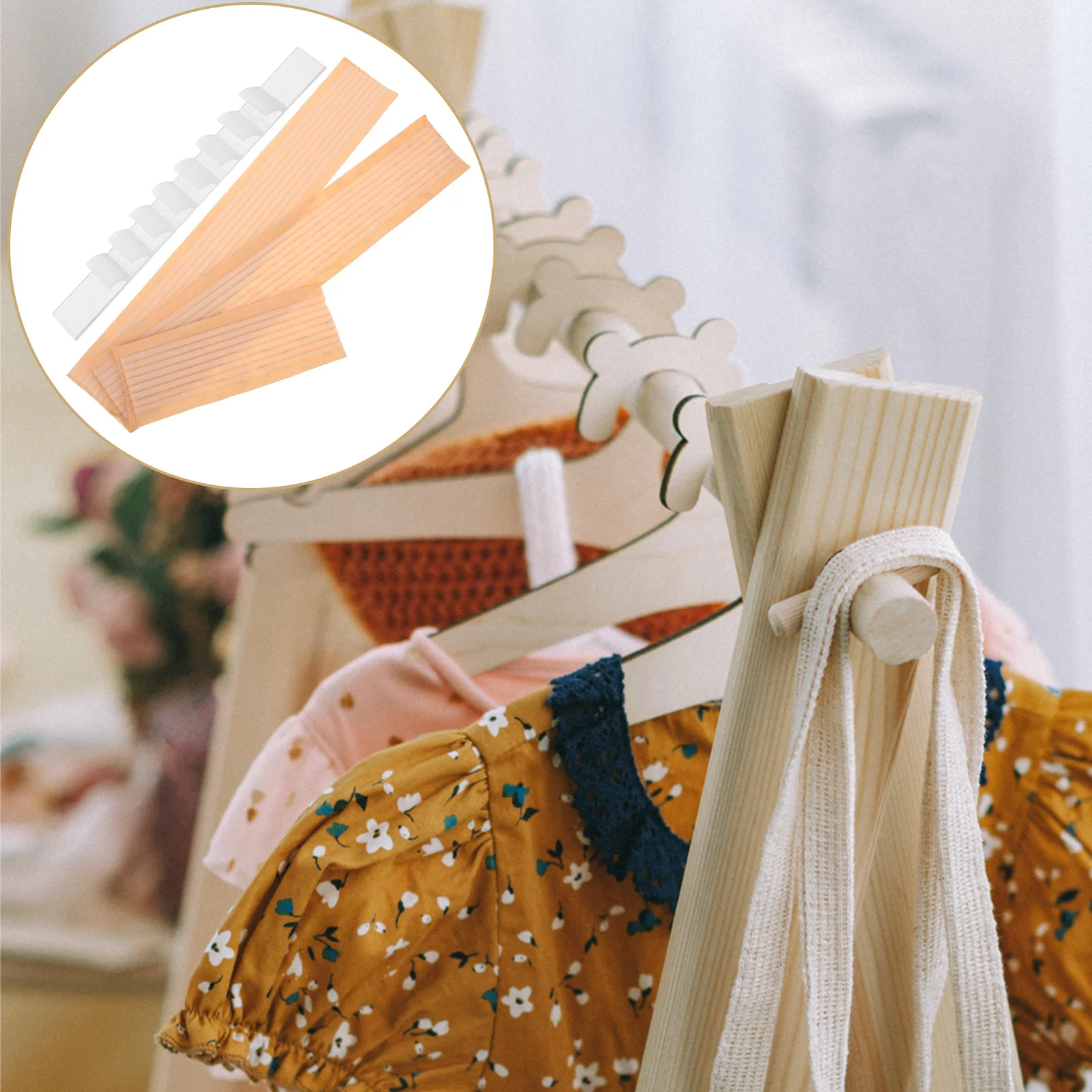 

100 Pcs Anti-slip Strip Hanger Clothes Hangers Strips Clothing Grip Grips Other