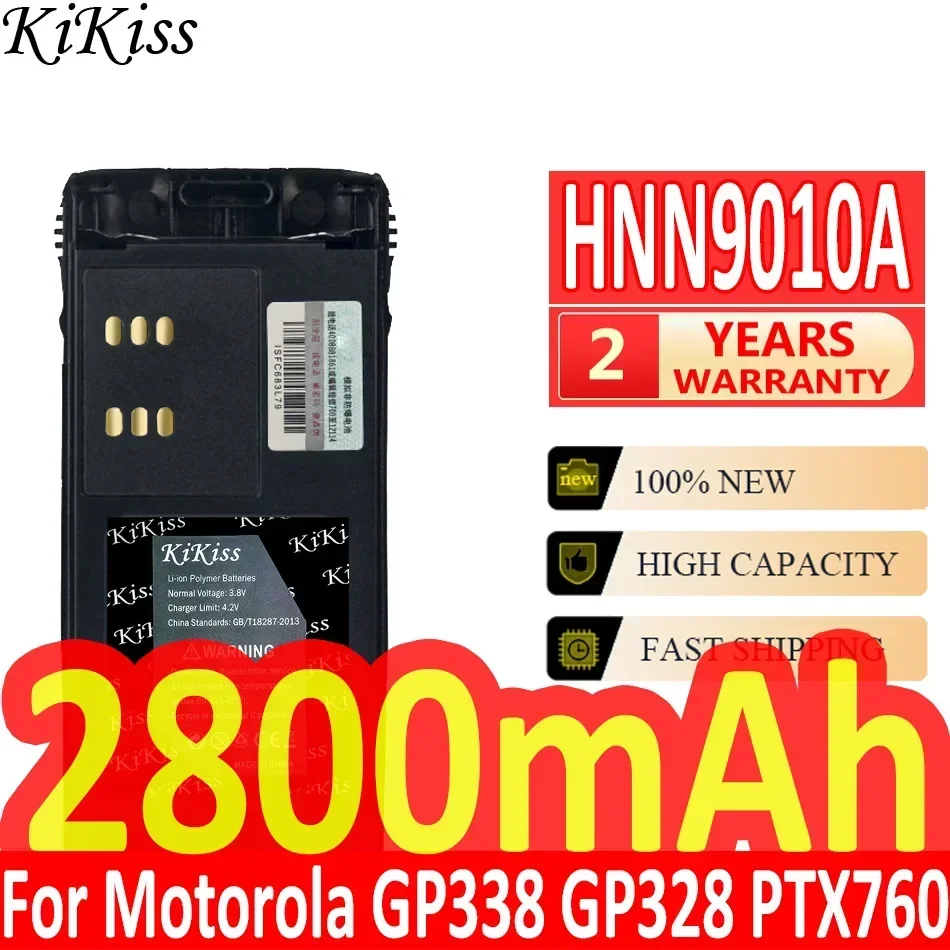 

Мощный аккумулятор KiKiss 2800 мАч HNN9010A для Motorola GP338 GP328 PTX760, взрывная рация