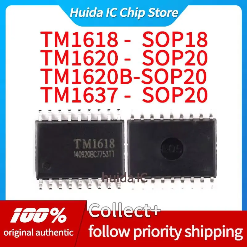 Оценочная плата TM1618-SOP18 TM1620-SOP20 TM1620B-SOP20 TM1637-SOP20