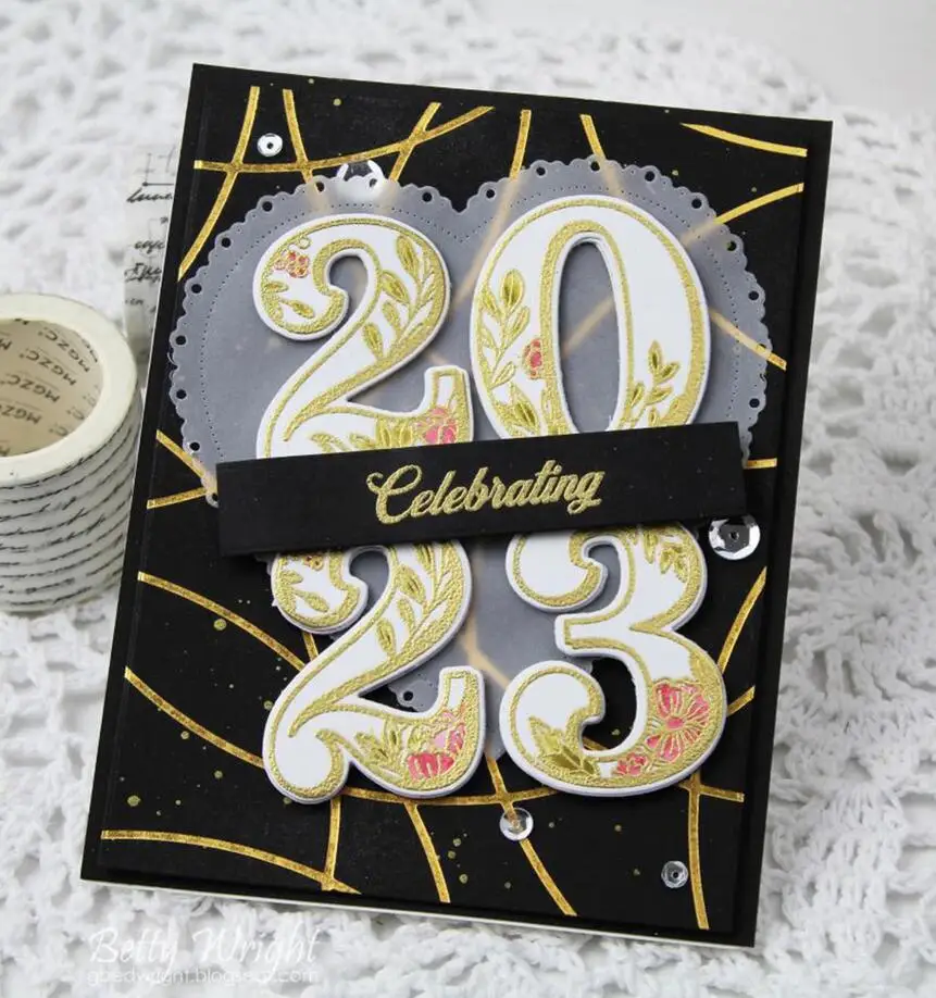 0-9 numeral Metal stencil mold Cutting Dies digit decoration scrapbook die cuts Album Paper Card Craft Embossing