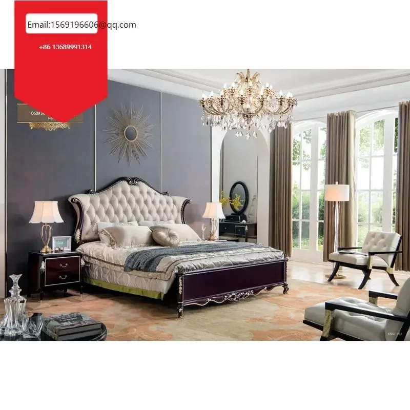 

Classic King Size Bedroom Set European Style Hot Sell Royal Luxury Bedroom Furniture Set