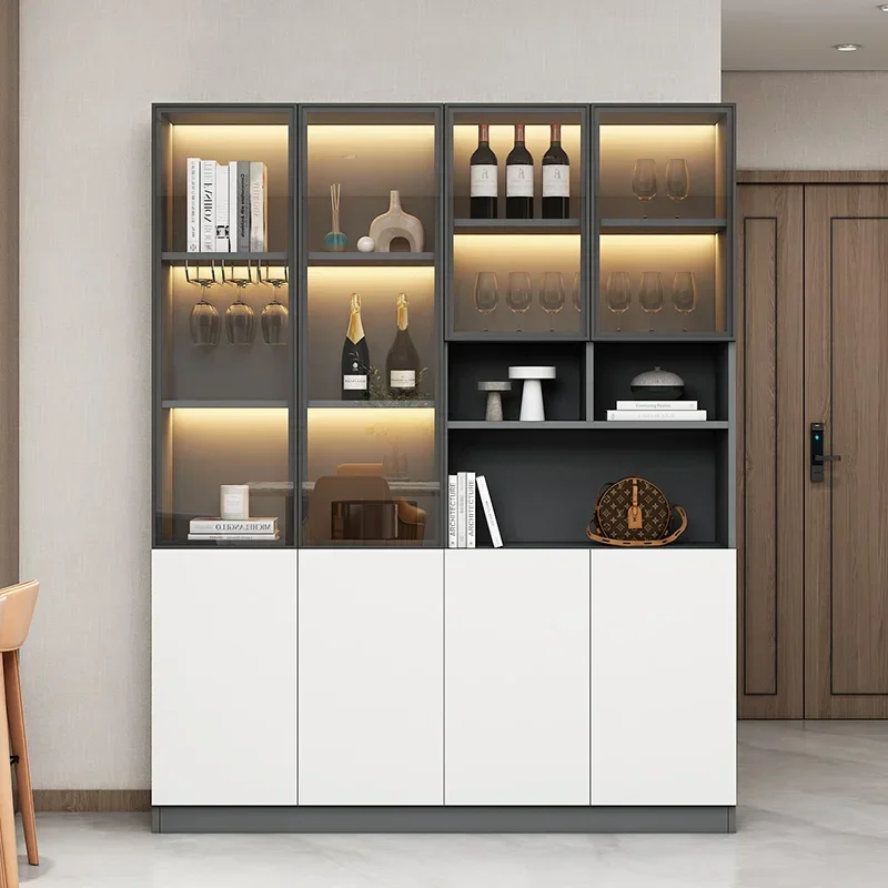 

Mobile Decoration Bar Cabinet Shelves Storage Restaurant Wine Cabinet Multifunctional Designer Armoire Chinese Style Furniture