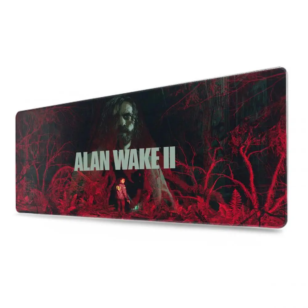 Alan Wake Mouse Pad Tablet mouse Pad Laptop xl desktop mate, cute HD Rainbow Gaming keyboard pad, Player, 90x40