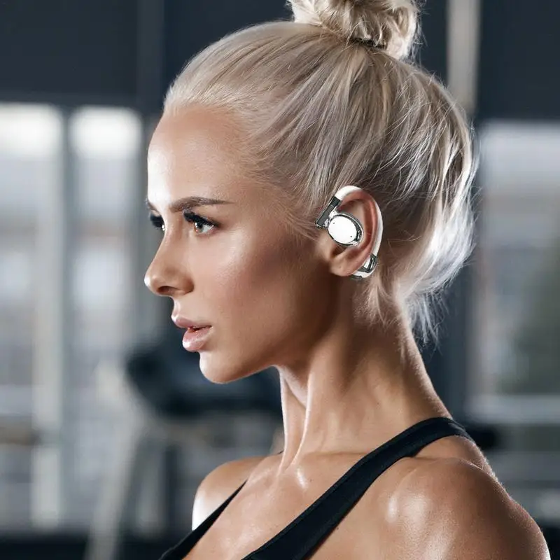 Headset sem fio Earbuds, Carregamento Fones De Ouvido, Bone Conduction Headphones, Sport for Running