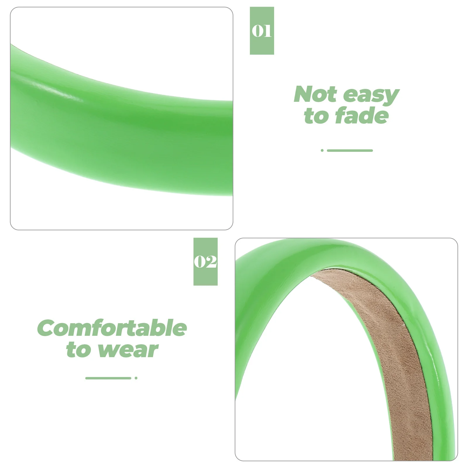 

Shiny Pu Headband For Women Wide Solid Color Non-Slip Lightweight Comfortable Hair Accessory Party Wedding