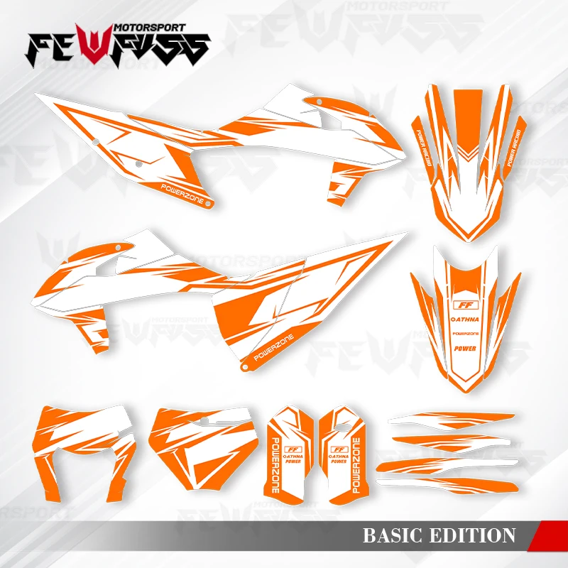 

Графические наклейки Fewfuss, наклейки для мотоцикла, фон на заказ для KTM SX SXF XC XCF 2019-2022 EXC EXCF XCW 2020-2023 007