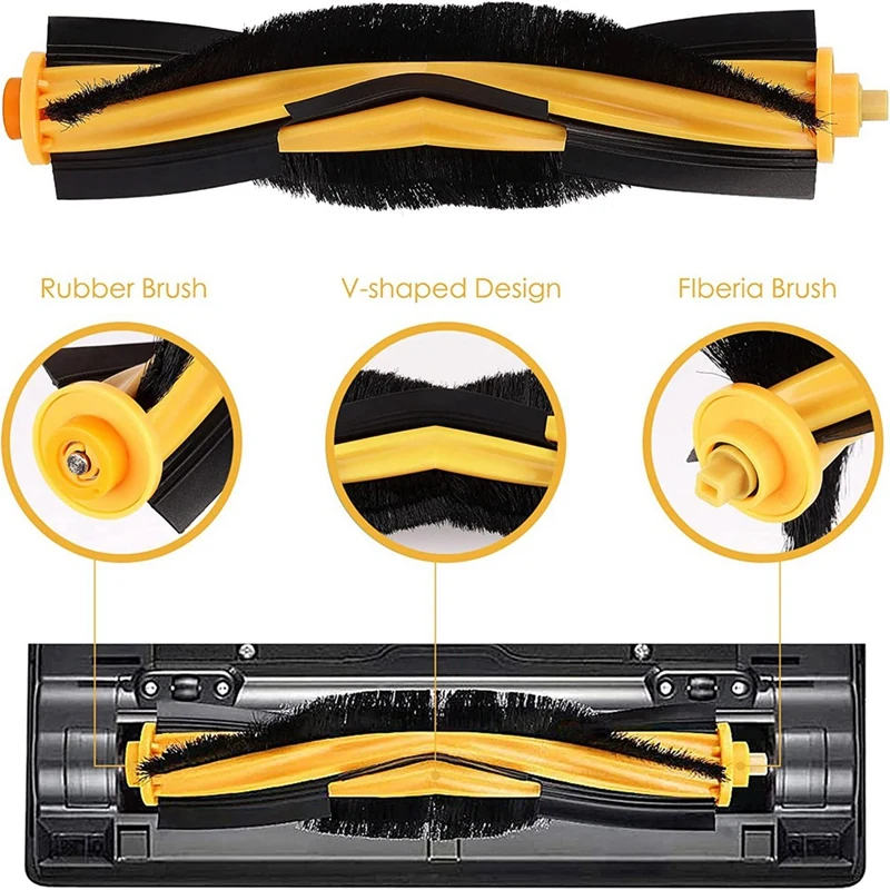 For Ecovacs DEEBOOT OZMO T8+ / T8 AIVI / T8 Max Ecovacs DEBOT N8+ / N8 Plus / N8 Pro Spare Parts Main Side Brush