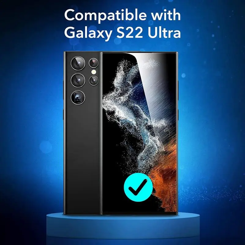 S22 Ultra Camera Lens Protector Tempered Glass Cover For Sam Sung S22 Ultra S22 Ultra Camera Lens Film Metal Ring Protective