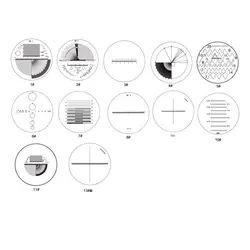 35mm Optical Glass Reticle Magnifying Glass Ruler Scale Reticle Measurement