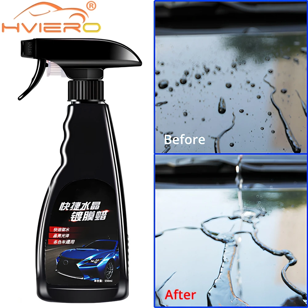 550ml Car Ceramic Coating Cleaning Polishing Crystal Plating Spray Sealant Paints Care Nano Hydrophobic Quick Coat Liquid Waxing