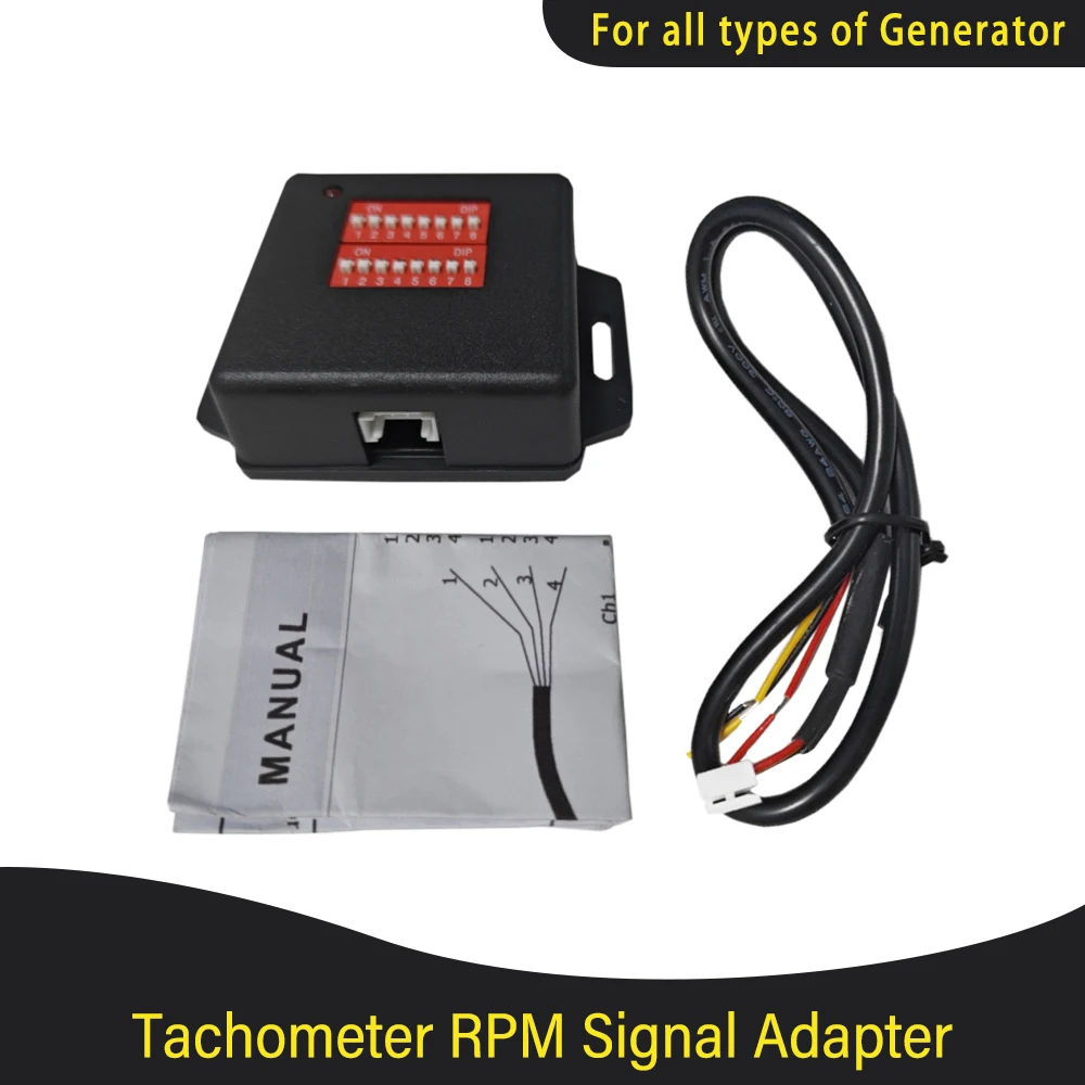 

Newest Tachometer Sender Adapter RPM Signal Compatible with All Types of Engine 9-32VDC Universal