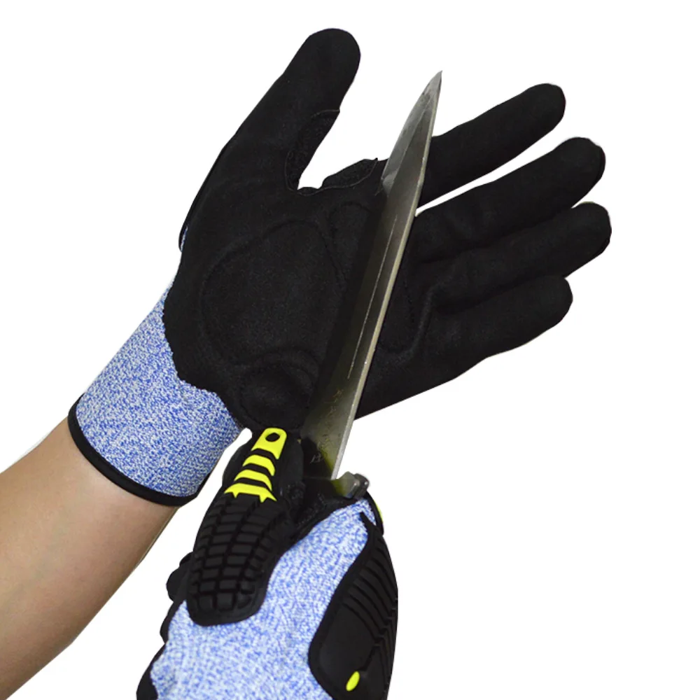 

TPR Mechanical Hardware Gloves Anti-smash Protective Gloves for Cycling Sailing