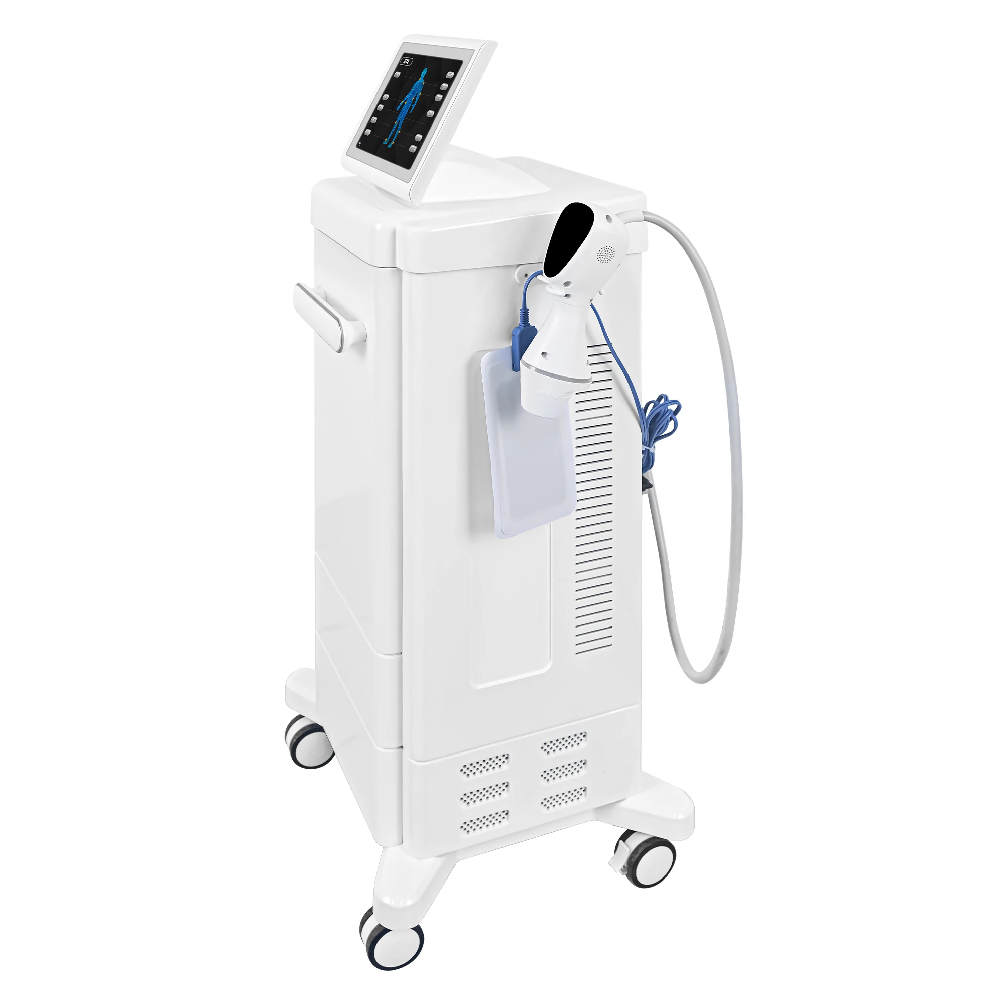 New Shock wave Arrival Ultrasound Therapy Machine Standing Type Intensity Treatment Skin Rejuvenation Cellulite Reduction
