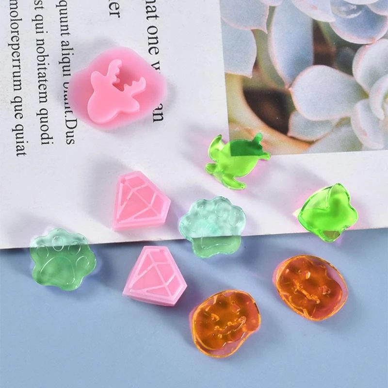 

DIY Art Crafts Ear Studs Decorations Casting Mold Handmade Hanging Pendant Mold