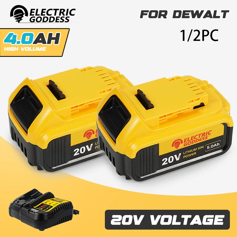 

Аккумулятор литий-ионный DEWALT 20V 5.0Ah, для электроинструментов DEWALT DCB606, DCB205, DCB206, DCBGENE, DCB200 MAX 20V. Для аккумуляторов DEWALT.