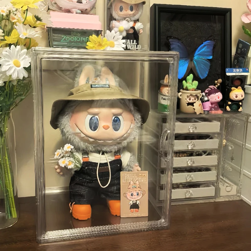 Labubu Doll Display Box Transparent Multiple Sizes Acrylic Storage Display Rack  Display Cabinet Sturdy