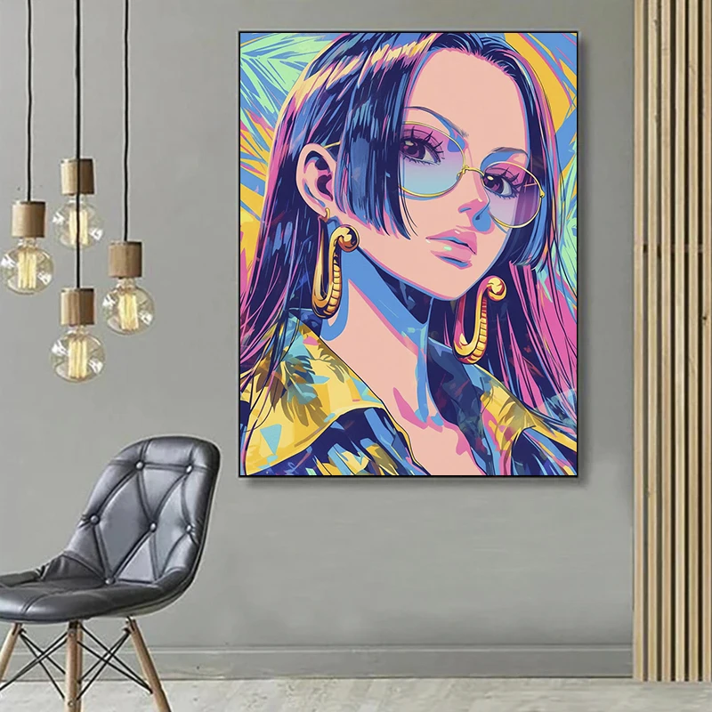 2024 Nowy zestaw do malowania diamentów 5D DIY ONE PIECE Anime Diamond Embroidery Color Oil painting Hand Mosaic art home decoration