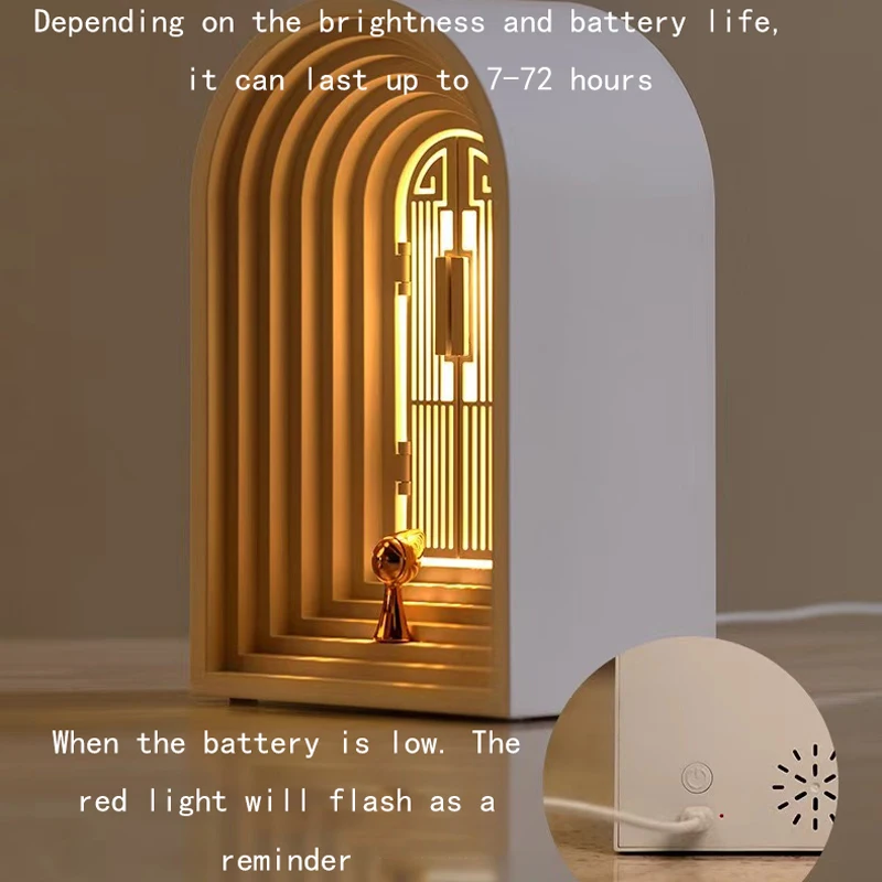 Desktop LED Table Lamp Creative Bedside Decoration Night Light For Bedroom And Living Room USB Rechargeable Bluetooth Speaker