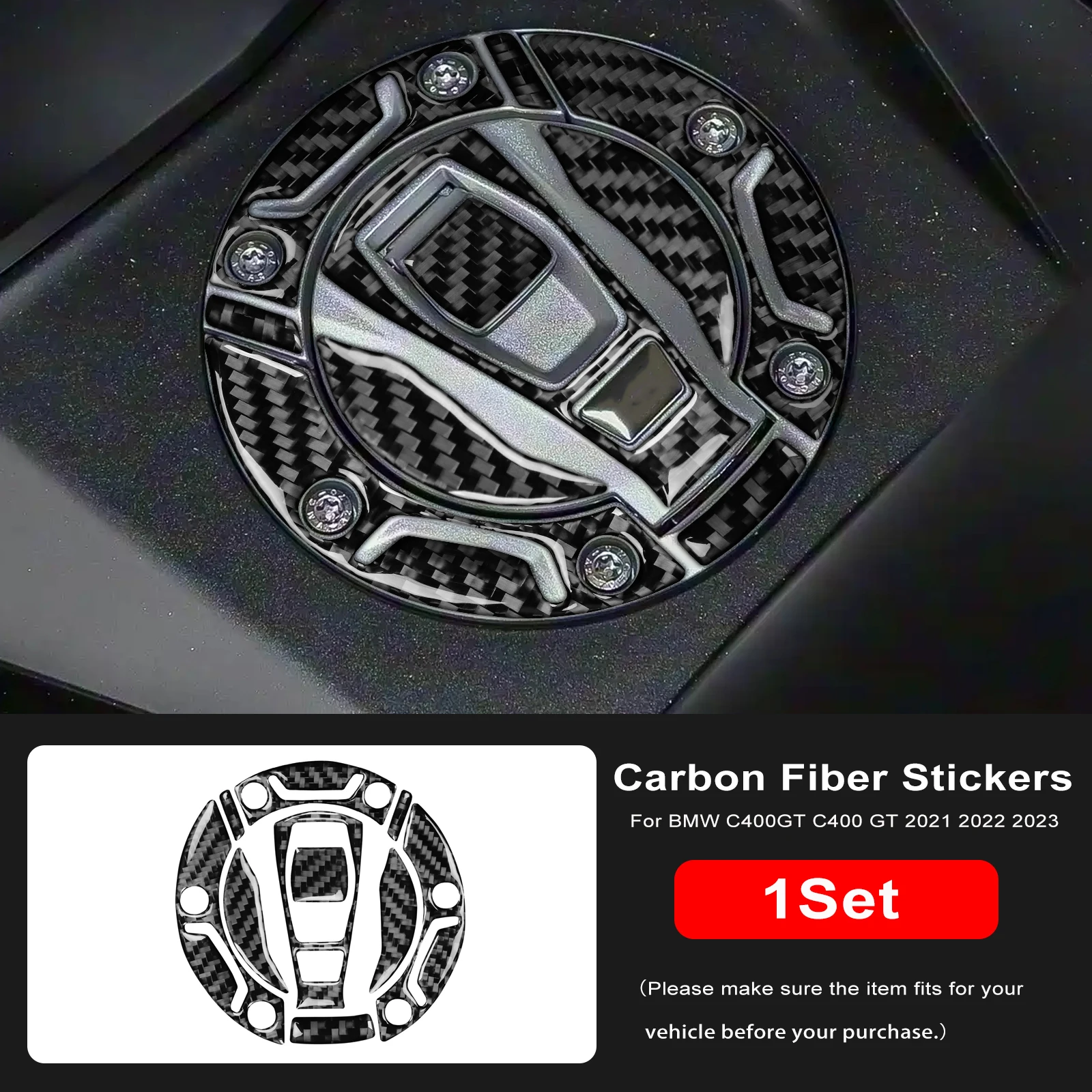 

Real Soft carbon fiber for C400GT Motorcycle Sticker Protection Kit For BMW C400GT C400 GT 2021 2022 2023