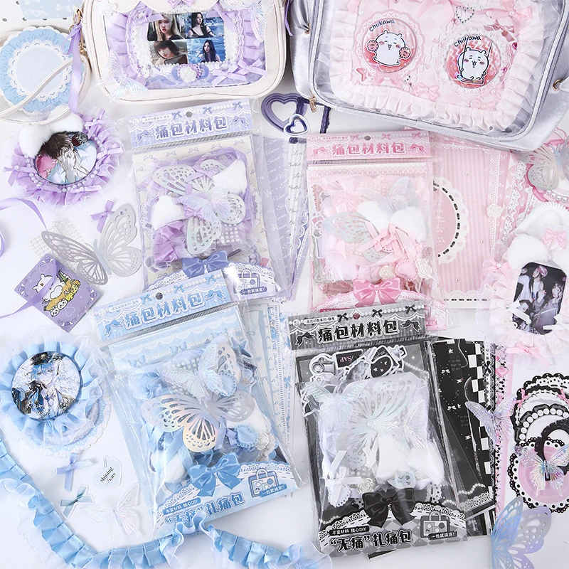 62pcs/lot Bag Deco Filler Pack, Journal Deco/Acrylic Charm Supplies, Beginner-Friendly Kit